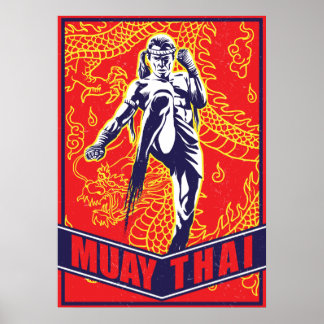 Poster papier (Matte) - Muay Thai