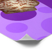 Poster Papier mauve et dauphin (Coin)