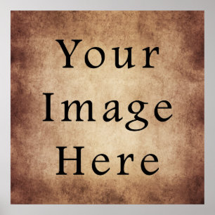 Poster Papier parchemin marron foncé clair vieilli antiqu
