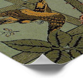 Poster Papier peint à motif treillis de William Morris (Coin)