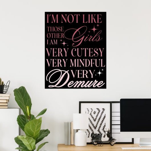 Poster Papier peint à ruban girly mignon (Bureau à domicile)