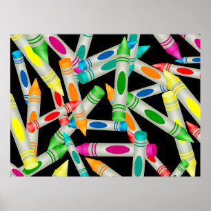 Poster Papier peint Crayon