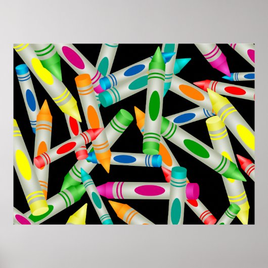 Poster Papier peint Crayon (Devant)
