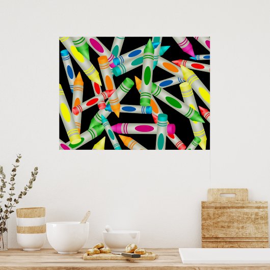 Poster Papier peint Crayon (Cuisine)