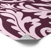 Poster Papier peint damassé classique et transparent. (Coin)