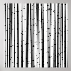 Poster Papier peint en bambou