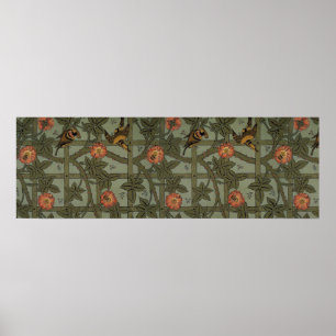 Poster Papier peint en treillis de William Morris