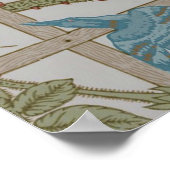Poster Papier peint en treillis William Morris (Coin)