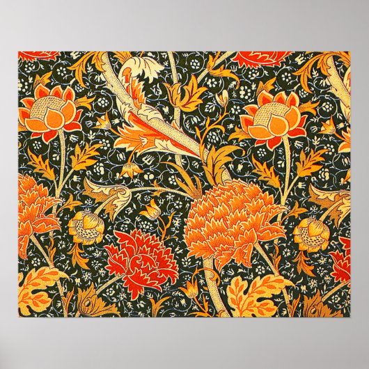 Poster Papier peint fleur de William Morris Cray (Devant)
