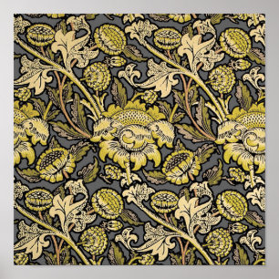Poster Papier peint floral Arts & Crafts William Morris W
