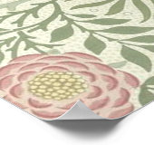 Poster Papier peint floral de Larkspur de William Morris (Coin)