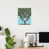 Poster Papier peint frise d'arbre de William Morris (Bureau à domicile)