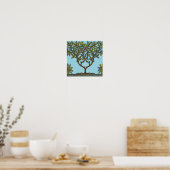 Poster Papier peint frise d'arbre de William Morris (Cuisine)