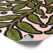 Poster Papier peint frise d'arbre de William Morris (Coin)