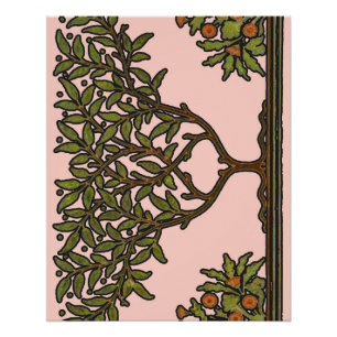 Poster Papier peint frise d'arbre de William Morris