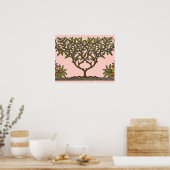 Poster Papier peint frise d'arbre de William Morris (Cuisine)