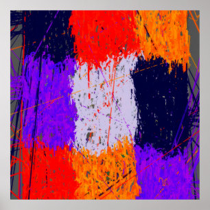 Poster Papier peint géométrique abstrait