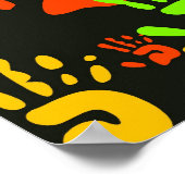 Poster Papier peint mains (Coin)