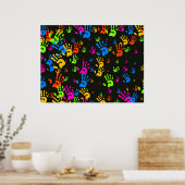 Poster Papier peint mains (Cuisine)