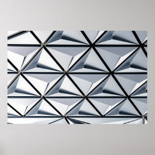 Poster Papier peint numérique gris et noir