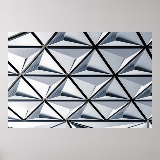 Poster Papier peint numérique gris et noir (Devant)