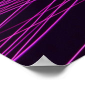 Poster Papier peint numérique violet et blanc (Coin)