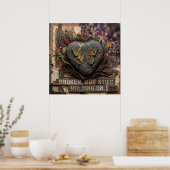 Poster Papier peint papillon de guérison Kintsugi (Cuisine)