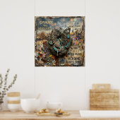 Poster Papier peint papillon de guérison Kintsugi (Cuisine)