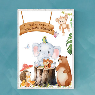 Poster Papier peint personnalisé pour garçon avec des ani