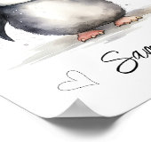 Poster Papier peint personnalisé pour la nurserie de bébé (Coin)