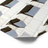 Poster Papier peint plan architecture blanc (Coin)