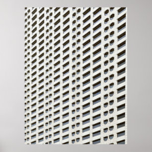 Poster Papier peint plan architecture blanc