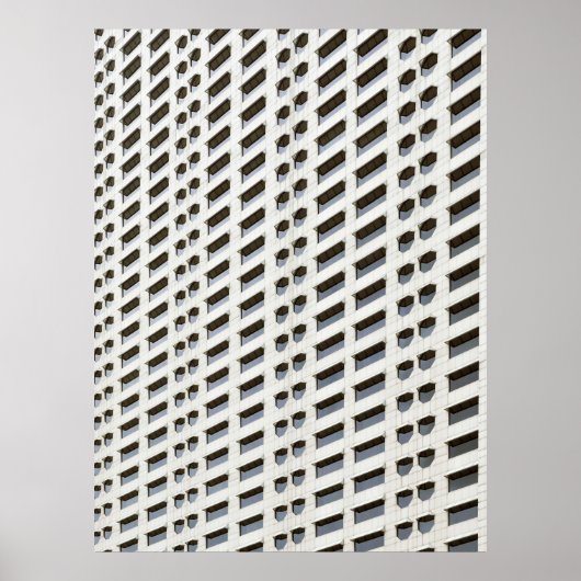 Poster Papier peint plan architecture blanc (Devant)