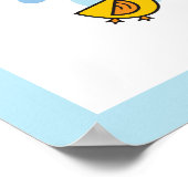 Poster Papier peint pour la chambre de bébé avec canards (Coin)