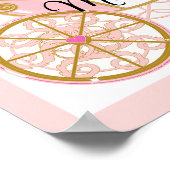 Poster Papier peint rose et or Princesse Royale (Coin)