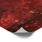 Poster Papier peint rouge et bleu (Coin)