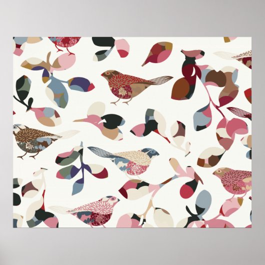 Poster Papier peint vintage (Devant)