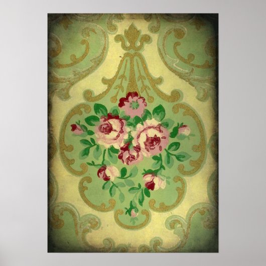 Poster Papier peint vintage (Devant)