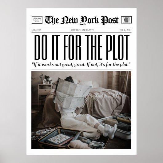 Poster Papier Personnalisé Imprimer Faites-Le Pour L'Art (Devant)