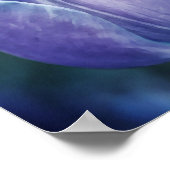 Poster Papier photo bleu violet Tulip (Coin)