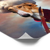 Poster Papier Polski Hussar Polonais Gris (Coin)