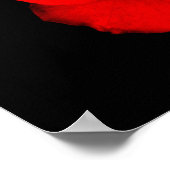 Poster Papier rose rouge (Coin)