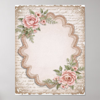 Poster Papier Scrapbook & Junk Journal Téléchargement num