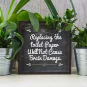 Poster Papier Toilette Blackboard Drôle Devis