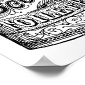 Poster Papier toilette vintage (Coin)