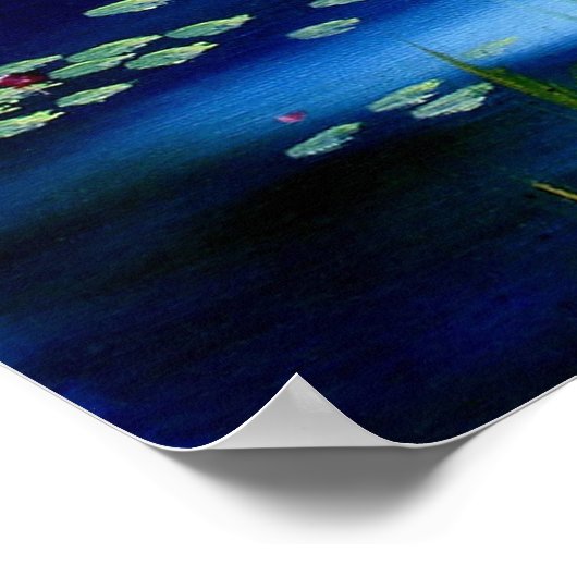 Poster Papiers bleus imprimer (Coin)