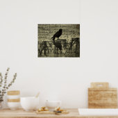 Poster Papiers Crow Et Poe (Cuisine)