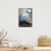 Poster Papiers d'art du perroquet gris africain (Cuisine)