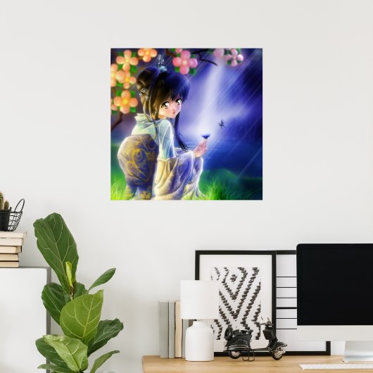 Poster Papillon (Bureau à domicile)