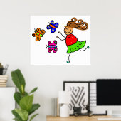 Poster Papillon (Bureau à domicile)